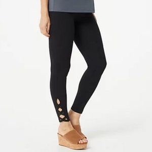 Susan Graver Petite Cotton Spandex Leggings 7451